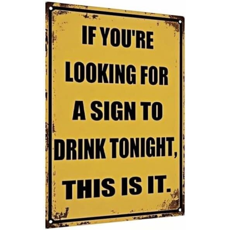 50% OFF Carastora Humorous Metal Bar Sign