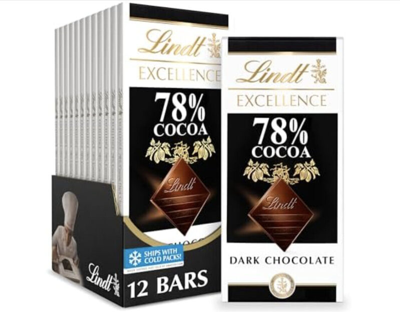 Lindt Excellence 78% Dark Chocolate Bars - Premium Quality