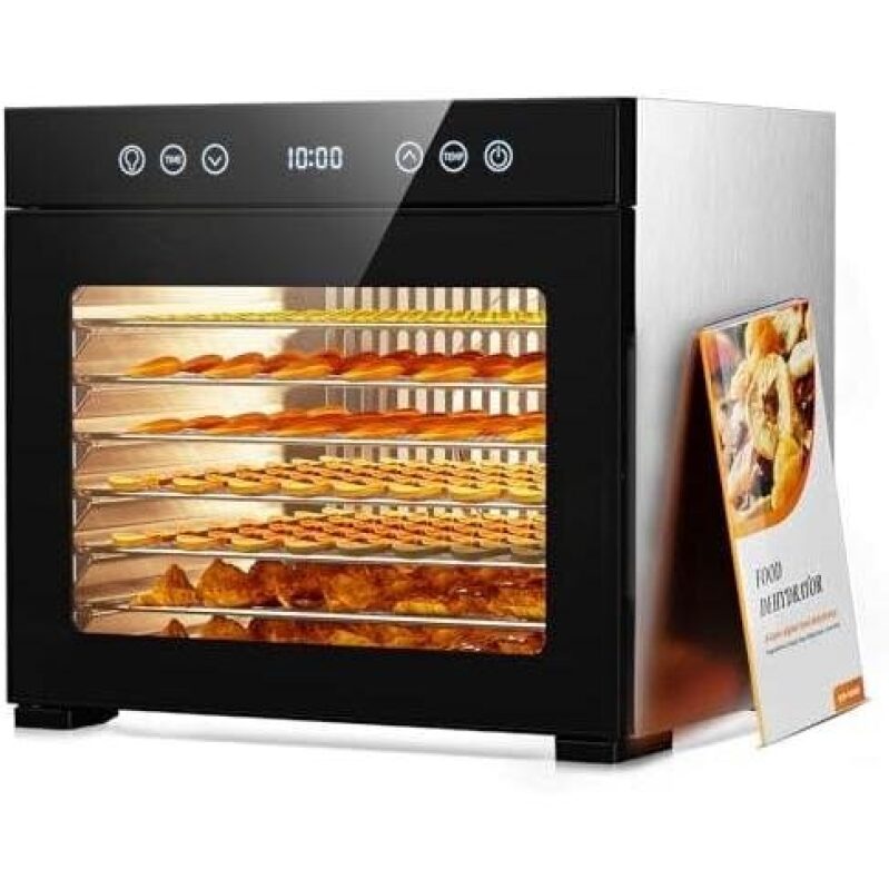High Efficiency 8-Layer Stainless Steel Food Dehydrator - 77% Off