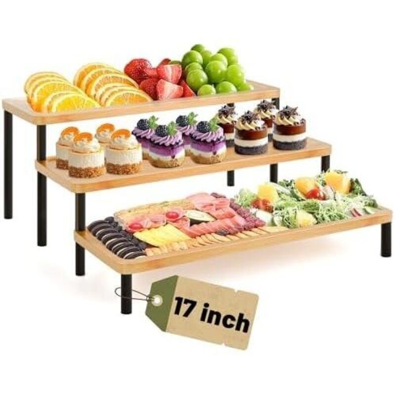 3-Tier Wooden Serving Tray - 49% Off
