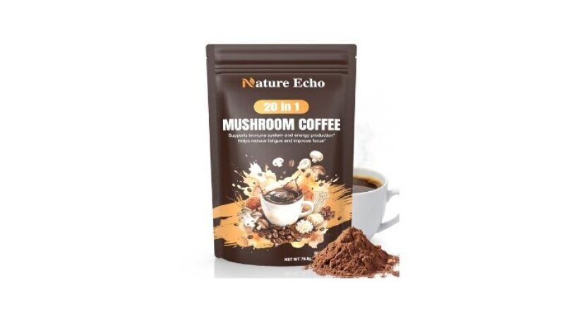 20 in 1 Mushroom Coffee with Ashwagandha - Low Caffeine, Instant Coffee Powder