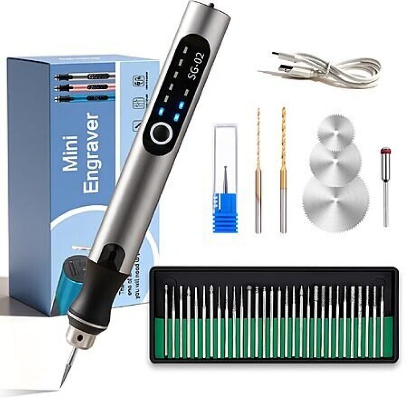 VQVYBXN Mini Electric 3-Speed Engraving Machine Pen - 35bits