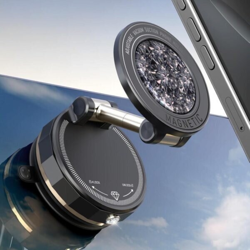 Upgraded Vacuum Magnetic Car Phone Holder for MagSafe