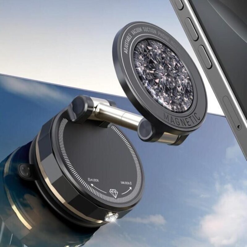 Upgraded Vacuum Magnetic Car Phone Holder for MagSafe