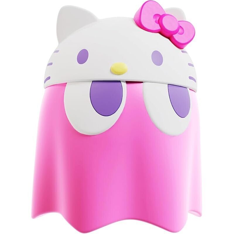 Megahouse Pac-Man x Sanrio Characters Ghost Hello Kitty Soft Vinyl Figure