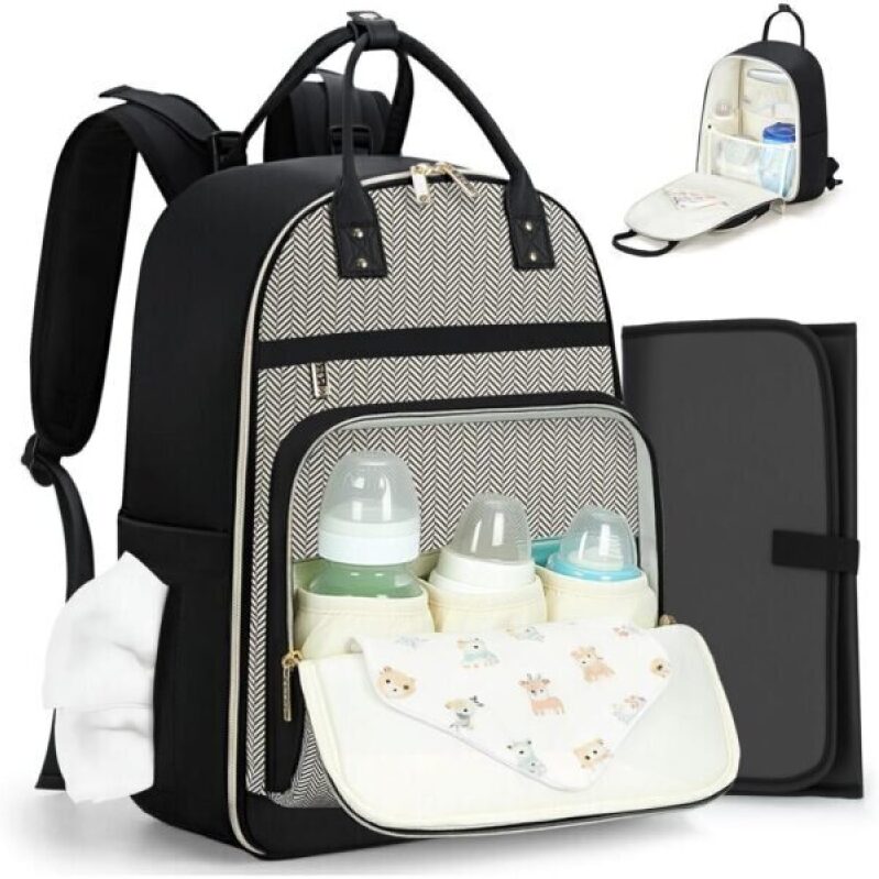 Lekesky Diaper Bag Backpack - 50% Off: Large Baby Bags for Moms and Dads