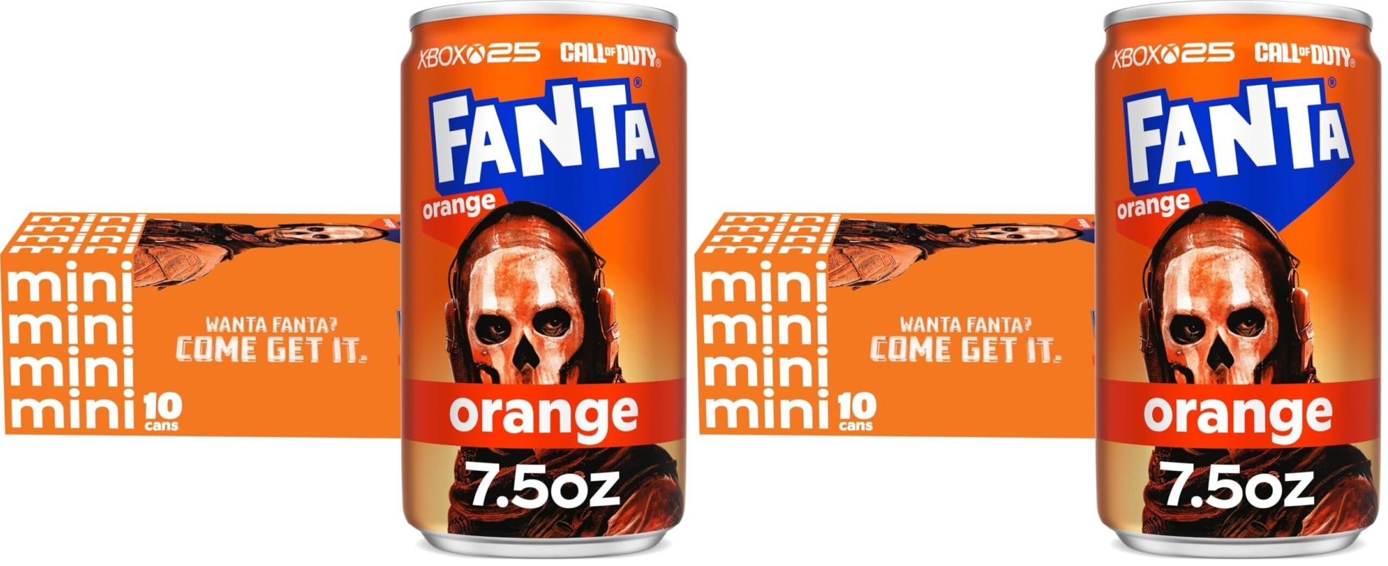 20-Pack Fanta Orange Soda Fruit Flavored Mini Cans, 7.5oz