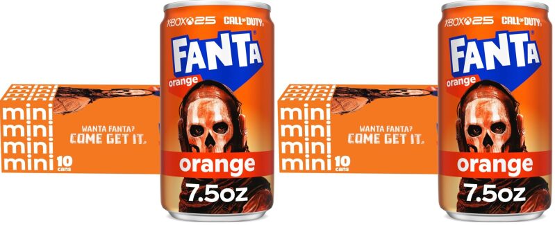 20-Pack Fanta Orange Soda Fruit Flavored Mini Cans, 7.5oz