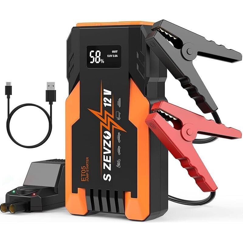 ZEVZO ET05 3000A 51.8Wh Portable Car Jump Starter for Gas Engines