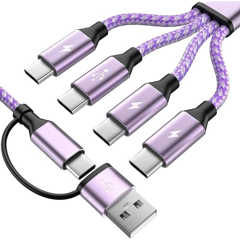 4-in-2 USB-C to USB-C Multi Charging Cable