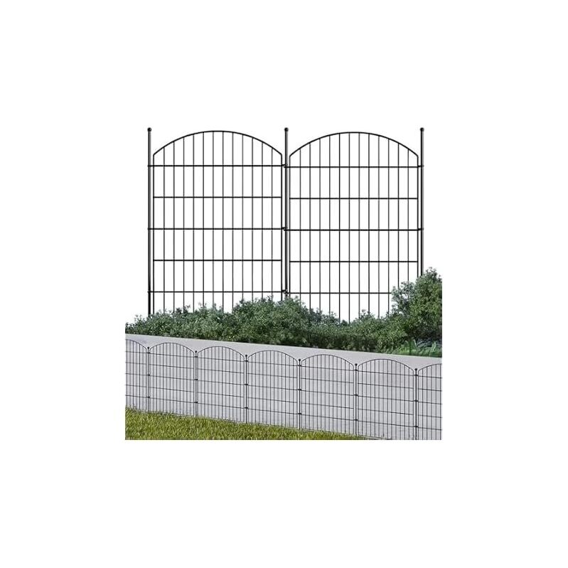 LUCKPRO Garden Fence Panels - No Dig, DIY Garden Fence