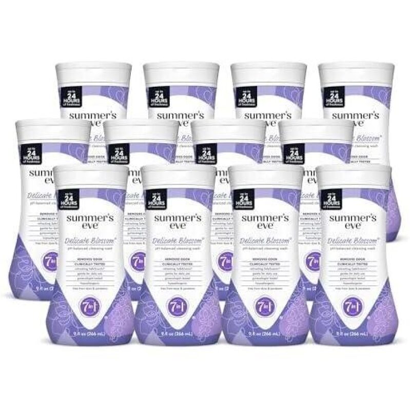 Summer's Eve pH Balance Cleansing Wash - 12 Pack, 9 oz