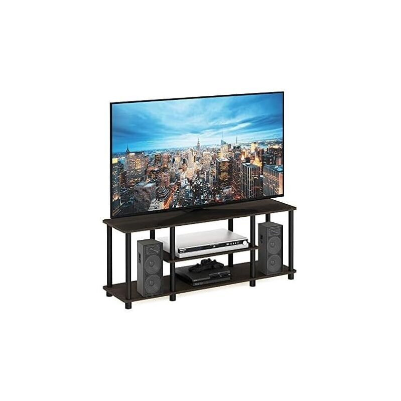 Furinno Turn-N-Tube No Tools 3D 3-Tier Entertainment TV Stand - Affordable & Efficient Storage