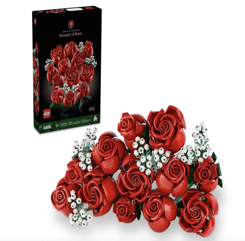 Discounted LEGO Icons Bouquet of Roses Building Set - 822 Pieces