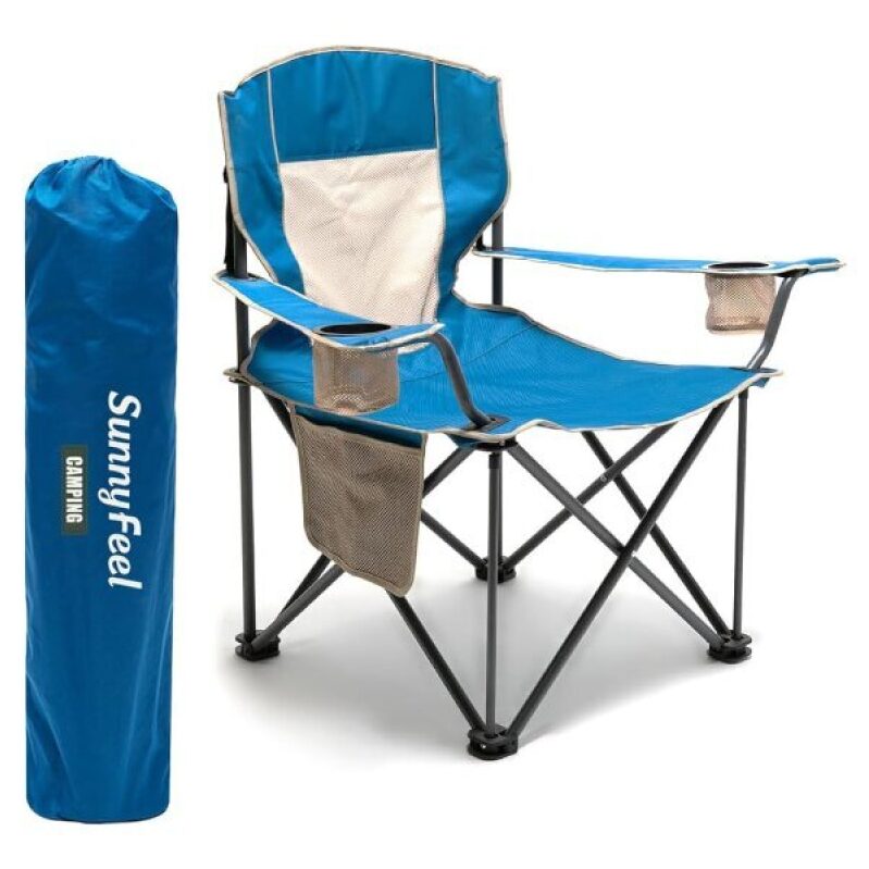 SunnyFeel Heavy-Duty Camping Chair for $25 - Best Deal on Amazon