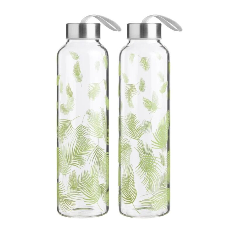 Today Only: 2-Pack Travel Glass Bottles with Lids for $8 Shipped