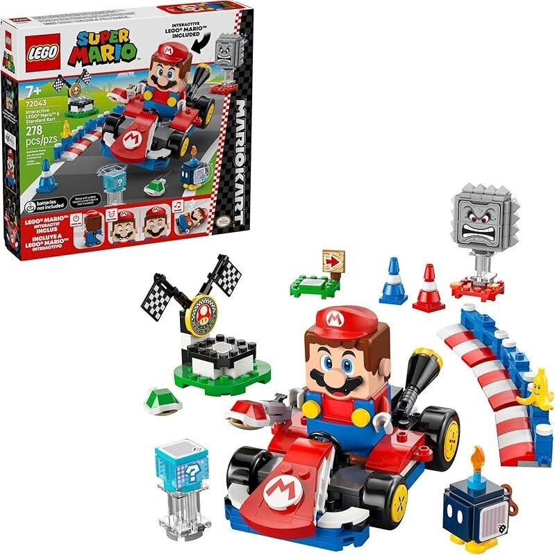 LEGO Super Mario: Mario Kart Interactive Mario 72043 - Interactive Race Course Toy