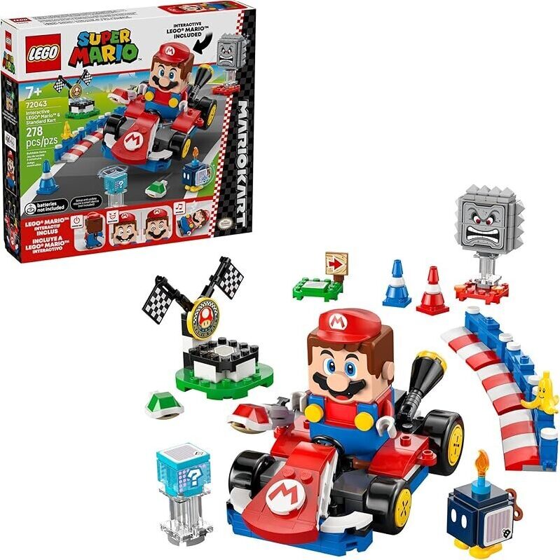 LEGO Super Mario: Mario Kart Interactive Mario 72043 - Interactive Race Course Toy