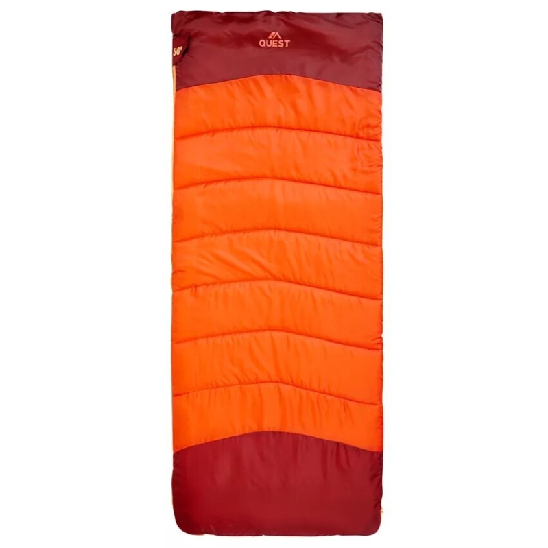 Quest Timber Adult Rec Sleeping Bag 50F - Lightweight, Comfortable Camping Gear