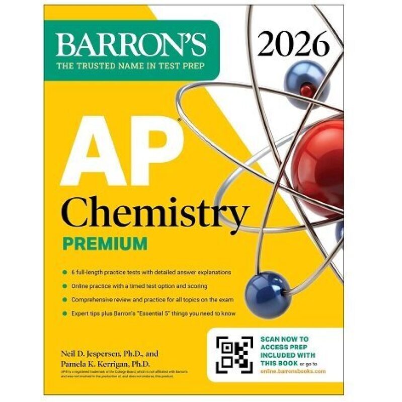 Barron's AP Chemistry 2026 Exam Prep Book - Discounted Price