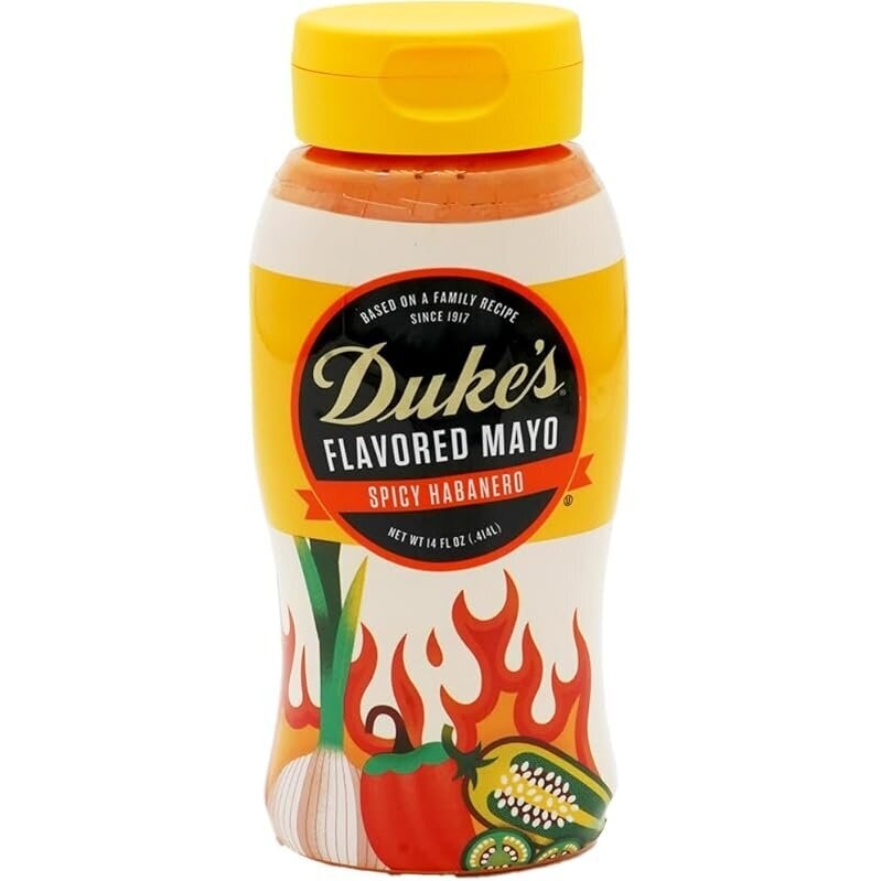 Duke's Habanero Garlic Flavored Mayonnaise - Spicy, Bold, and Flavorful
