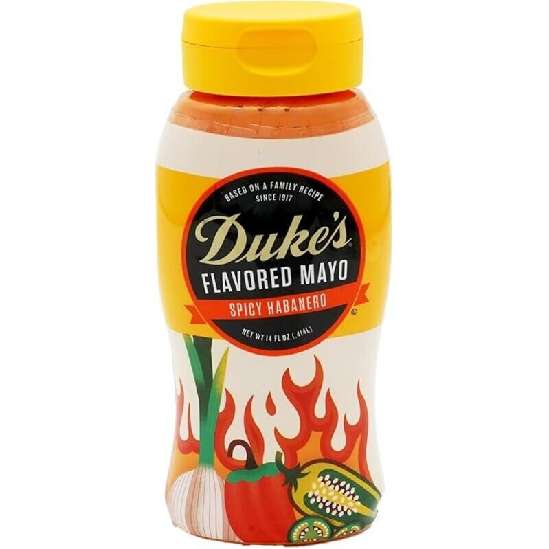 Duke's Habanero Garlic Flavored Mayonnaise - Spicy, Bold, and Flavorful