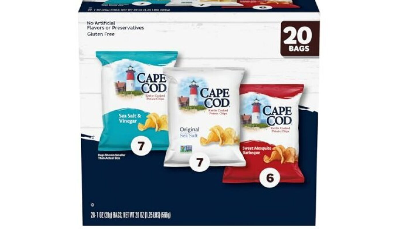 Cape Cod Variety Pack Chips - 20 Count, 1 Oz Bags