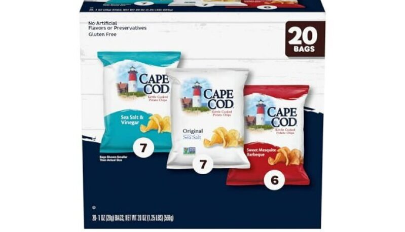 Cape Cod Variety Pack Chips - 20 Count, 1 Oz Bags