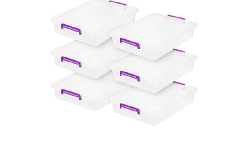 IRIS USA 6 Qt. Plastic Craft Storage Containers - 6 Pack
