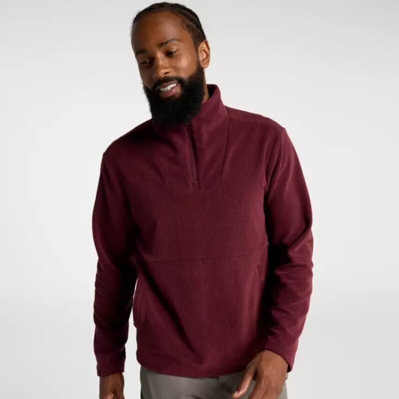 VRST Men's Outdoor Grid 1/4 Zip - Warmth Meets Style
