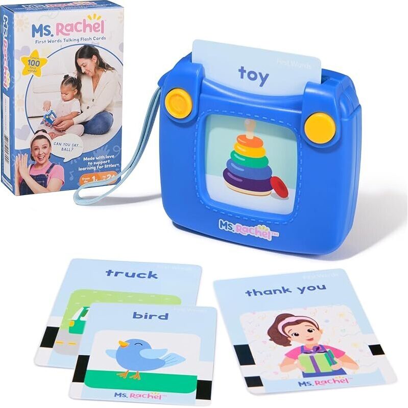 Ms. Rachel Official First Words Talking Flash Cards with Reader