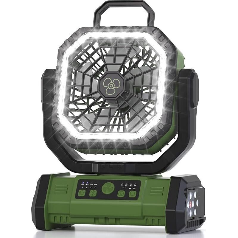 Honesorn F26 20000mAh Rechargeable Fan with Light & Remote