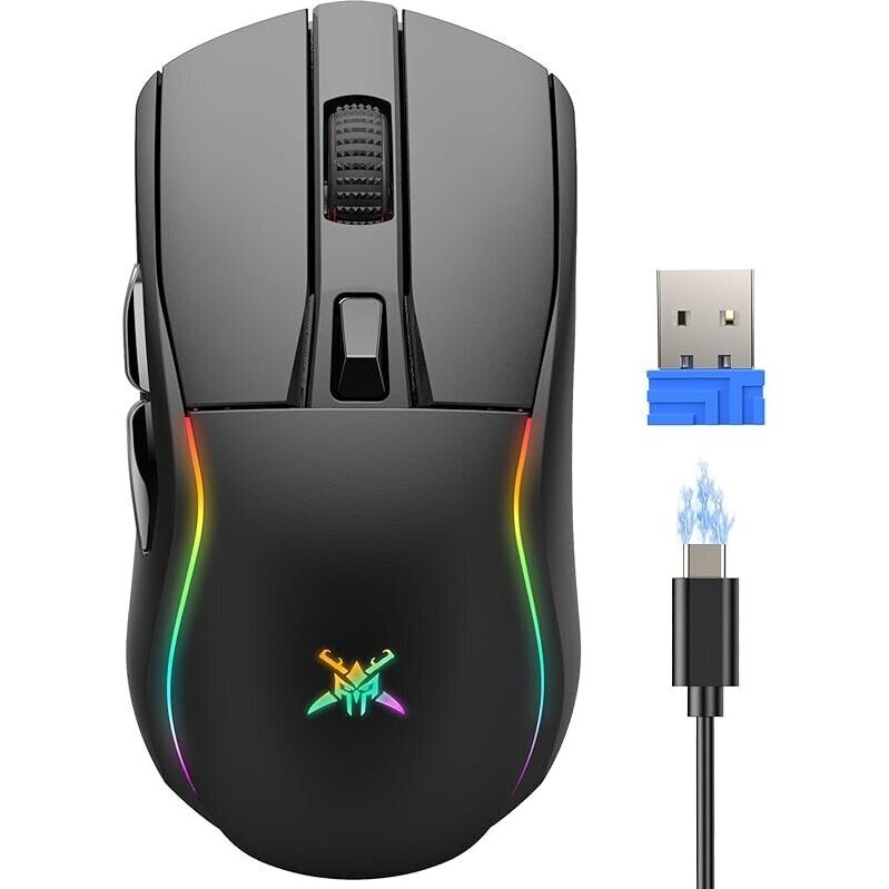 Tecknet 24,000dpi RGB 6-Button Bluetooth Wireless Mouse