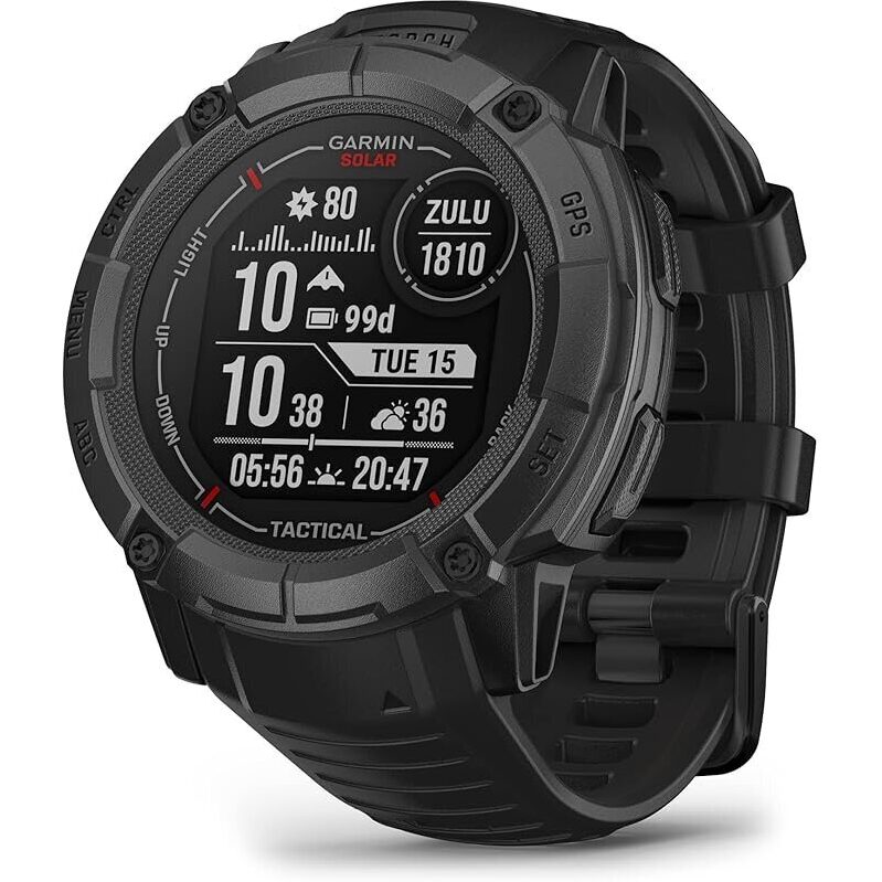 Garmin Instinct 2X Solar Tactical Edition - Rugged GPS Smartwatch