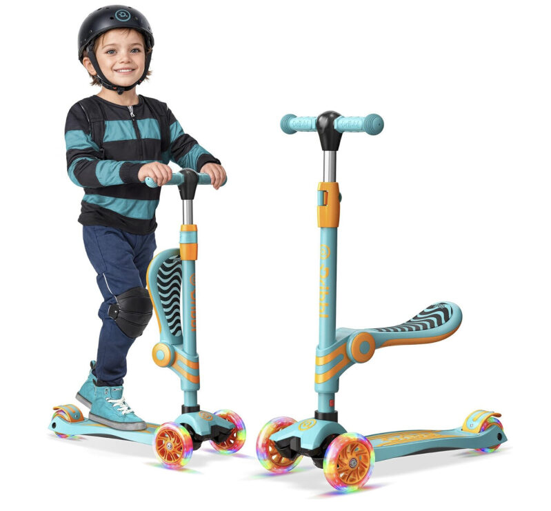 Transforming LED Light-Up Scooter for Kids - Prime Shipping Deal!