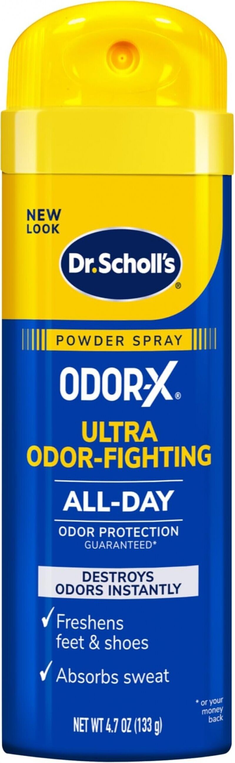 Dr. Scholl's Odor-X Odor-Fighting Spray-Powder - All-Day Odor Protection and Sweat Absorption