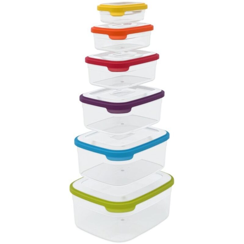 Joseph Joseph 12-Pc. Nest Storage Set - Color-Coded, Easy-to-Find Containers