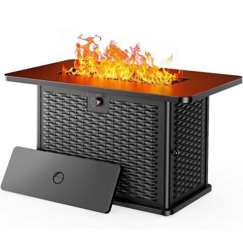 Ciays Patio Propane Fire Pit Table, 43 inch, 60,000 BTU - Unbeatable Deal!