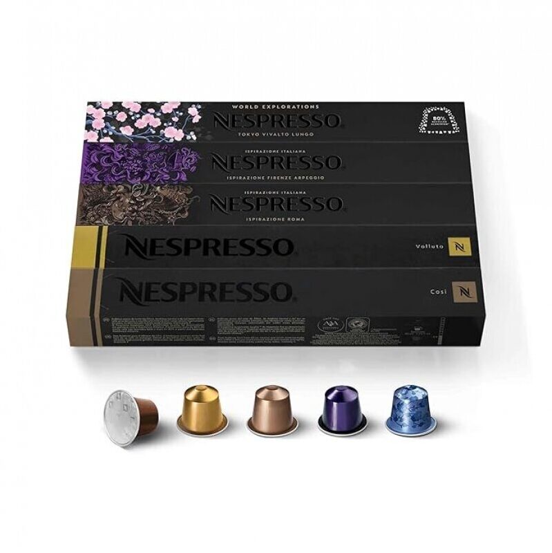 Nespresso Ispirazione Variety Pack - Premium Espresso Coffee Capsules