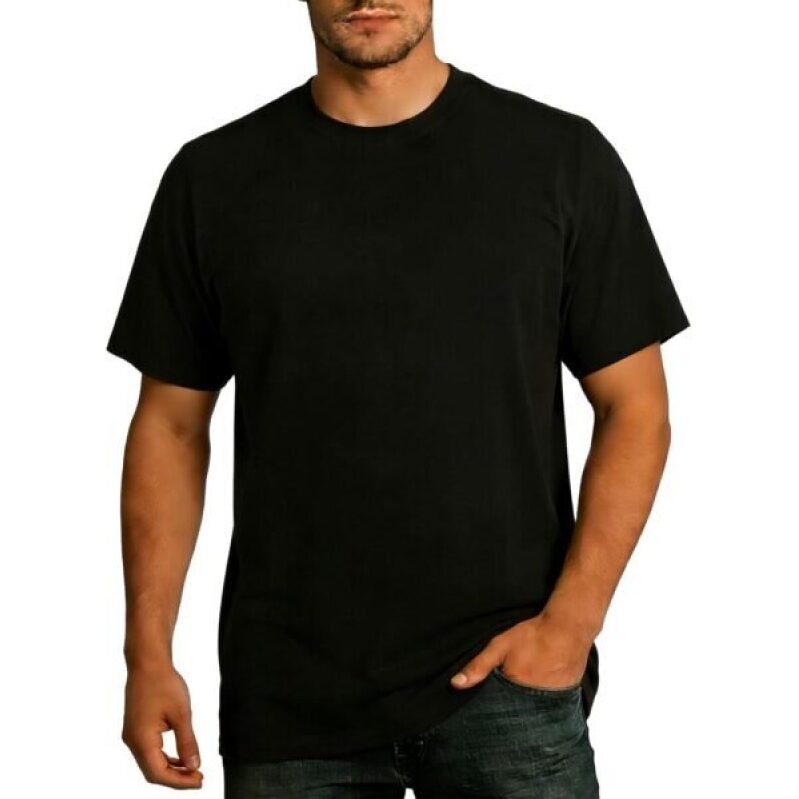 AJGAI Men's Breathable Short Sleeve Gym T-Shirts - Black