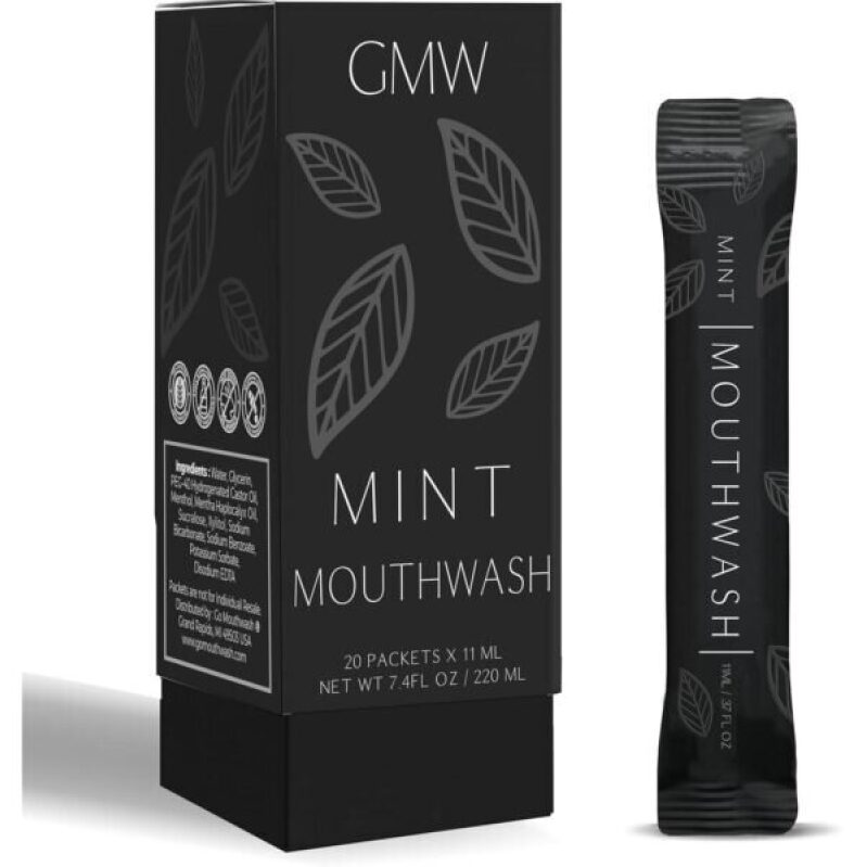 GMW Collection Travel-Friendly Mint Mouthwash Packs -62% Off