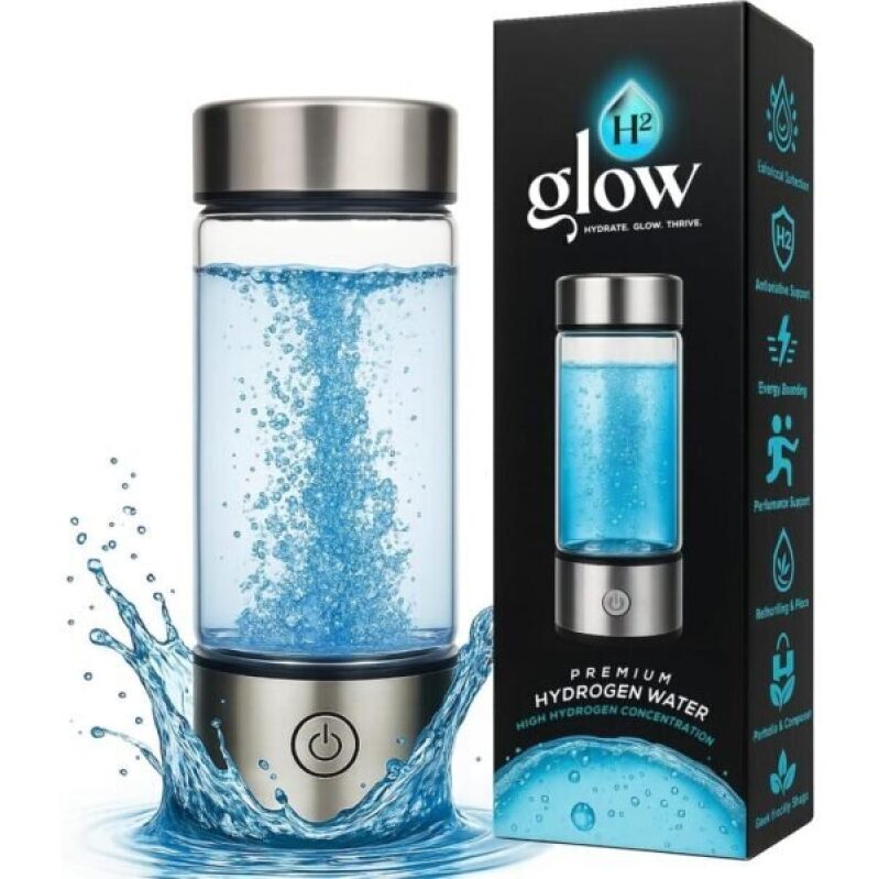 H2 Glow Hydrogen Water Bottle Generator 2026 Edition - Portable & High Concentration