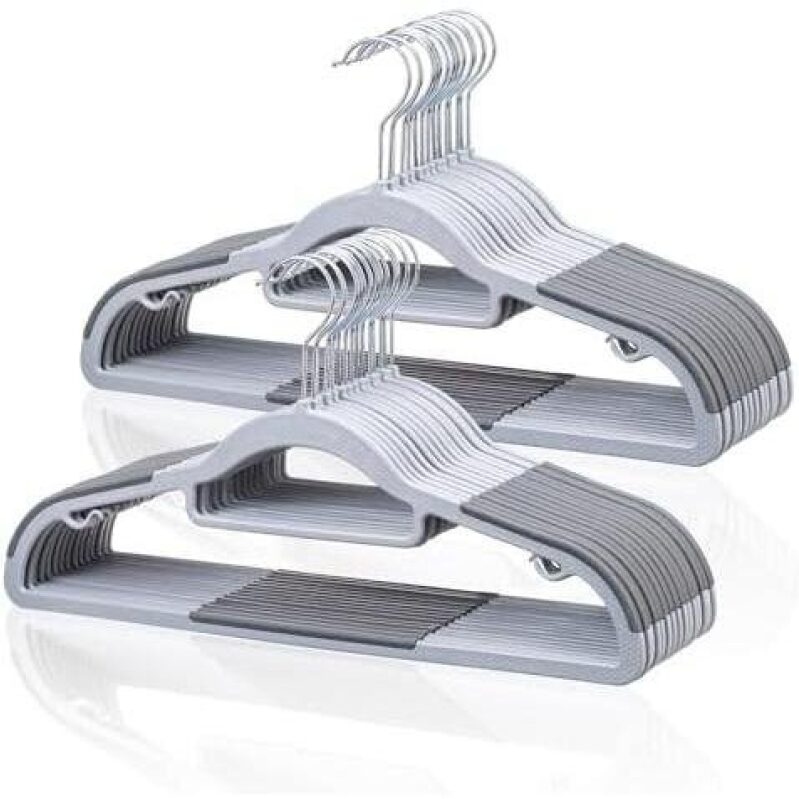 30-Piece Hanger Set 50% OFF: Sleek, Durable, Space-Saving