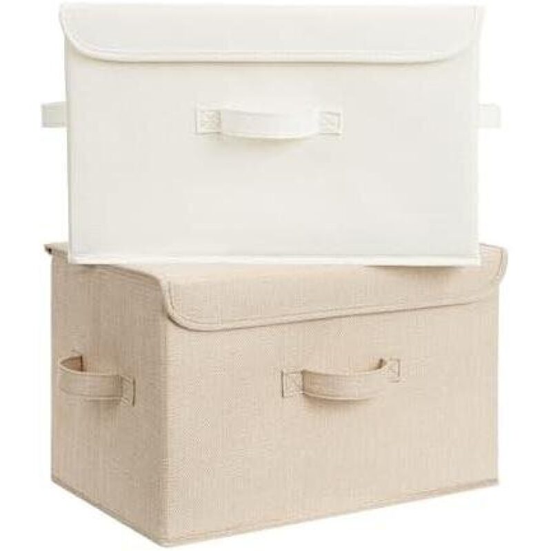 Stylish and Functional Storage Basket with Lid - 48% OFF