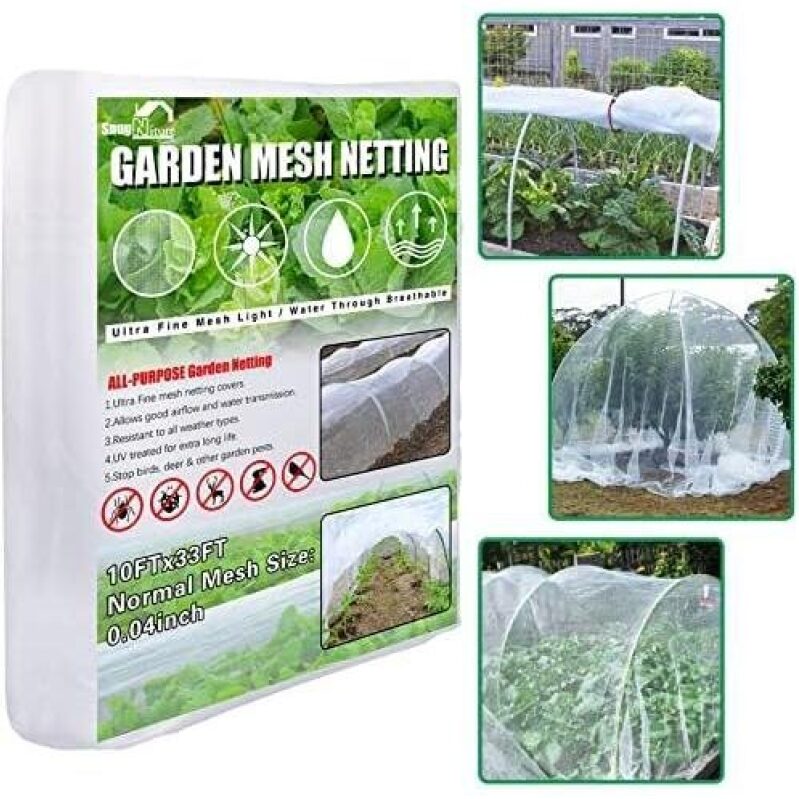 Ultra Fine Mesh Garden Netting - 10FTx33FT
