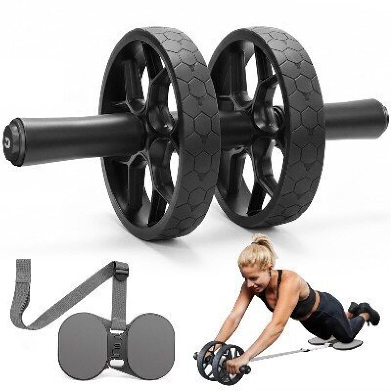 Adjustable Resistance Band Abdominal Wheel - Perfect for Core Strengthening