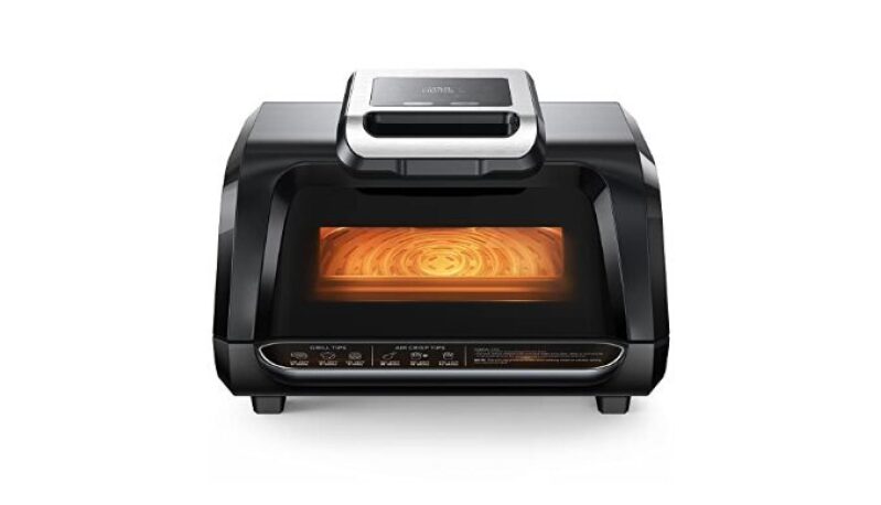 7-in-1 Air Fryer Indoor Smokeless Grill - 1750W Electric Air Grill Combo