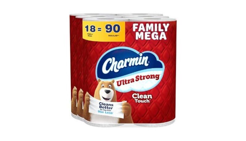 Charmin Ultra Strong Clean Touch Toilet Paper, 18 Mega Rolls