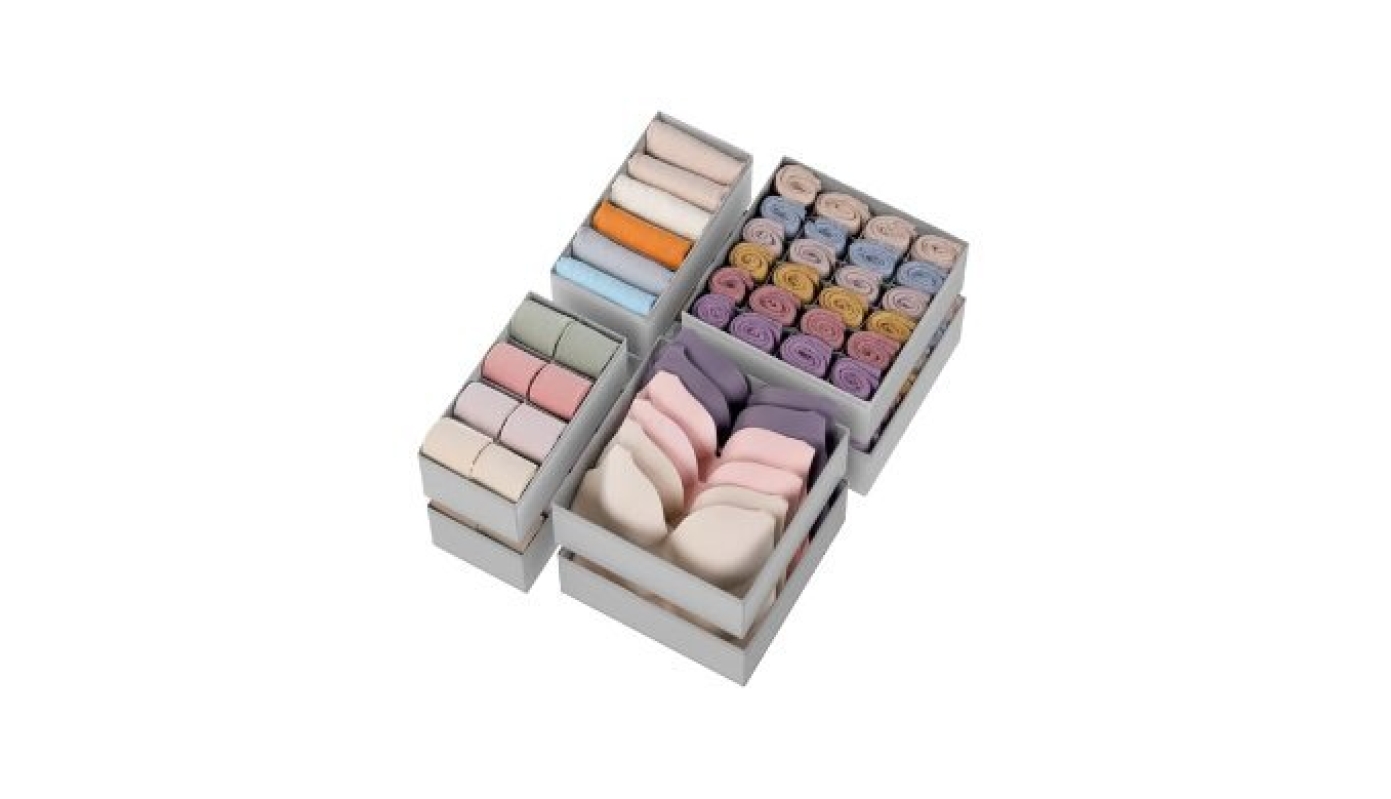 8 Pack Drawer Organizer for Underwear and Socks - Perfect for Nursery and Bedroom