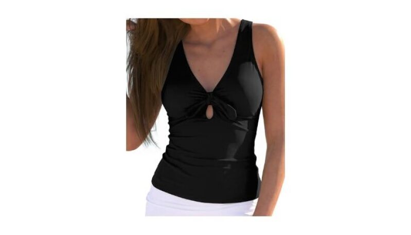 GrapEnt Modest Swimsuits for Women - Black L